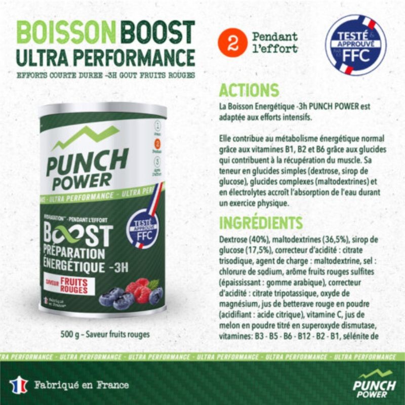 Bebida esportiva Punch Power Boost