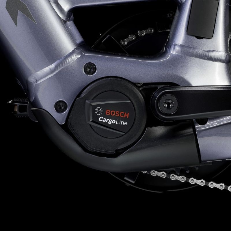 Bicicleta elétrica de carga Trek Fetch+ 2, cinza galáctico, 2024