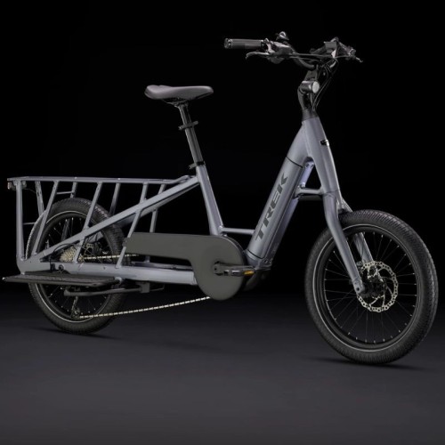 Bicicleta elétrica de carga Trek Fetch+ 2, cinza galáctico, 2024