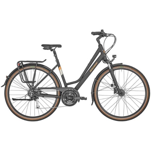 Bicicleta elétrica Bergamont Horizon 4 Amsterdam preta para todos os tipos de terreno