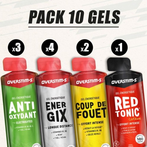 Assortimentsverpakking met 10 Overstims gels