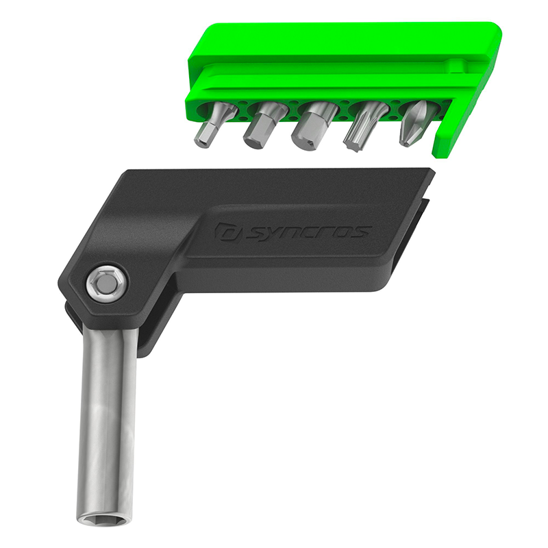 Multi-tool Syncros greenslide 5 fonctions vue détaillée