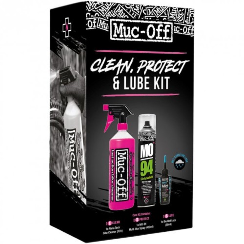 Pack Muc-Off wash and lube wet
