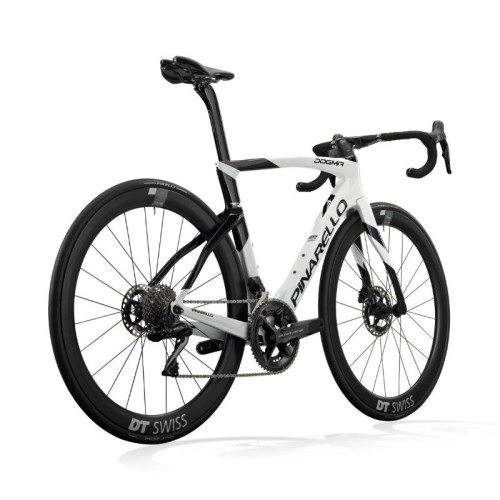 Bicicleta de carretera Pinarello Dogma F Dura Ace DI2 Speedster blanca 2024