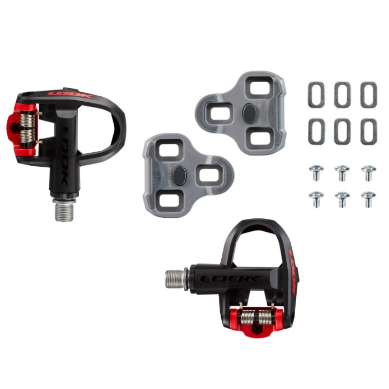 Pédales LOOK KEO Classic 3 Black/Red vue détaillée