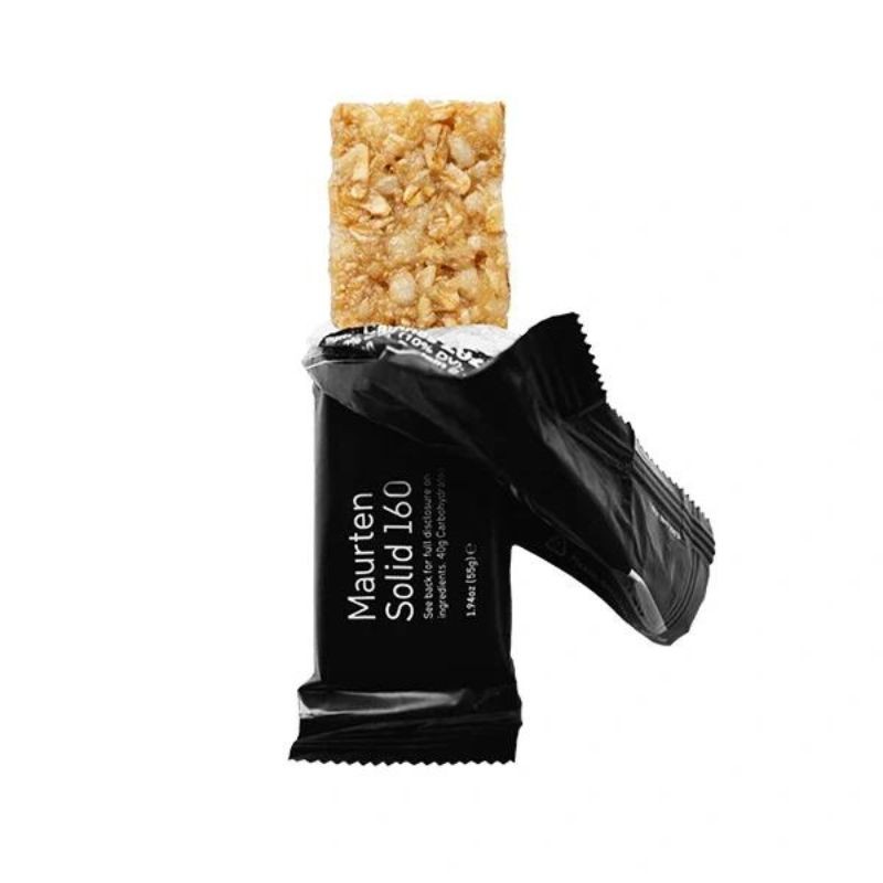 Verpakking met 12 energierepen Maurten Solid 160