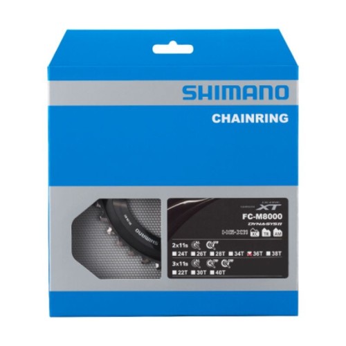 Shimano Deore kettingblad 36T voor FC-M8000-2/FC-M8000-B2 (voor 36-26T)
