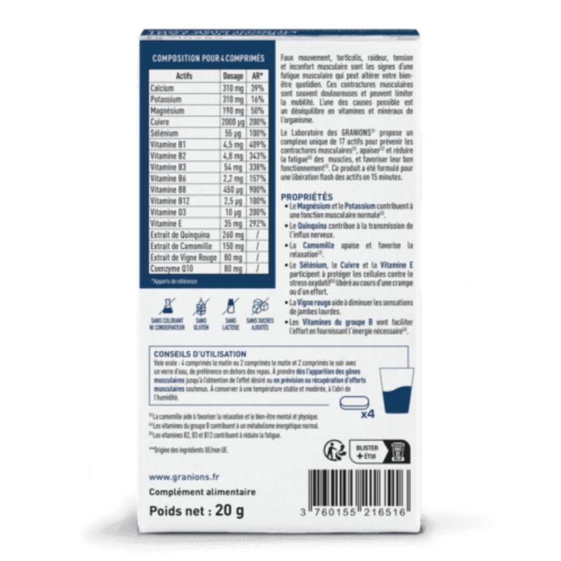 Spierverslapper Fort Granions - 20 tabletten