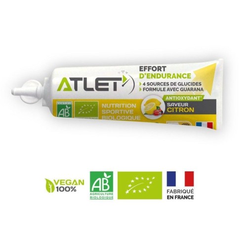 Atlet Zitronen-/Bio-Guarana-Energiegel 25 g