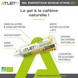 Energy Gel Atlet Organic Lemon 25g