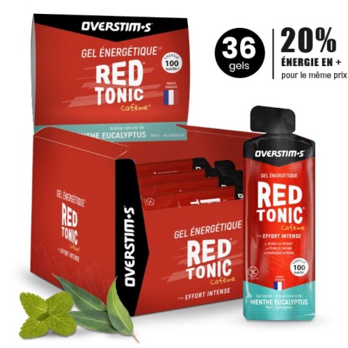 Overstims Red Tonic Energy Gel Minze - Eukalyptus 34 g