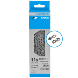 Chaîne Shimano 11 vitesses 116 maillons CN-HG701 Chaîne Shimano 11 vitesses 116 maillons CN-HG701