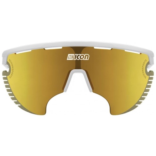 Scicon Aerowing Lamon - White Gloss / Multimirror Bronze cycling glasses