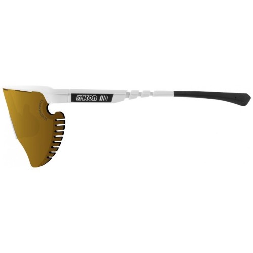 Scicon Aerowing Lamon - Weiß glänzend / Multimirror Bronze Fahrradbrille