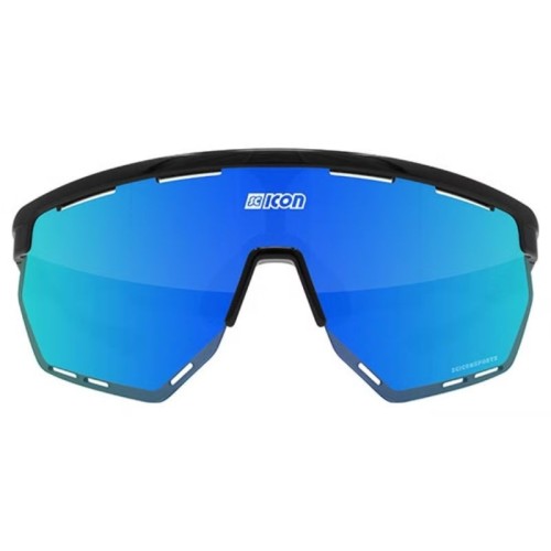 Óculos de ciclismo Scicon Aerowing Preto Brilhante / Azul Multiespelhado