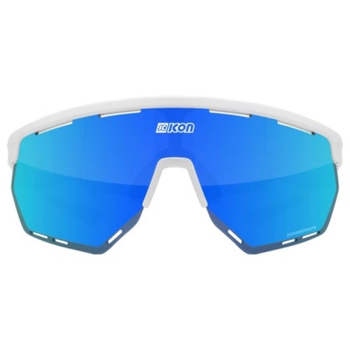 Cristales Scicon Aerowing blancos brillantes / multiespejo azules