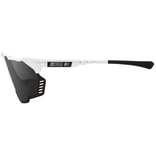 Gafas de ciclismo Scicon Aeroshade Kunken - Blanco brillante / Plata multiespejo