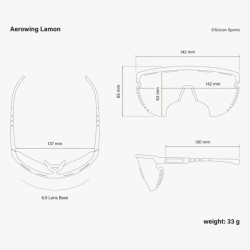 Lunettes Scicon Aerowing Lamon Black Gloss / Multimirror Blue Lunettes Scicon Aerowing Lamon Black Gloss / Multimirror Blue