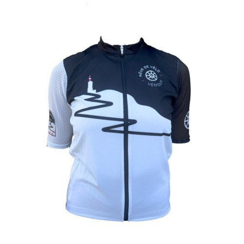 Cycling Dream Short Sleeve Jersey - Ventoux Black and White