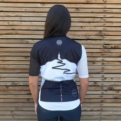 Maillot à manches courtes Rêve de vélo - Ventoux Noir et Blanc Maillot à manches courtes Rêve de vélo - Ventoux Noir et Blanc