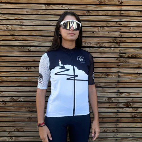 Cycling Dream Short Sleeve Jersey - Ventoux Black and White
