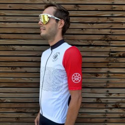 Maillot à manches courtes Rêve de vélo - Ventoux Blanc Maillot à manches courtes Rêve de vélo - Ventoux Blanc