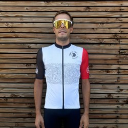 Maillot à manches courtes Rêve de vélo - Ventoux Blanc Maillot à manches courtes Rêve de vélo - Ventoux Blanc