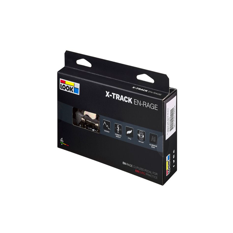 Pédale LOOK X Track EN-Rage noir vue packaging