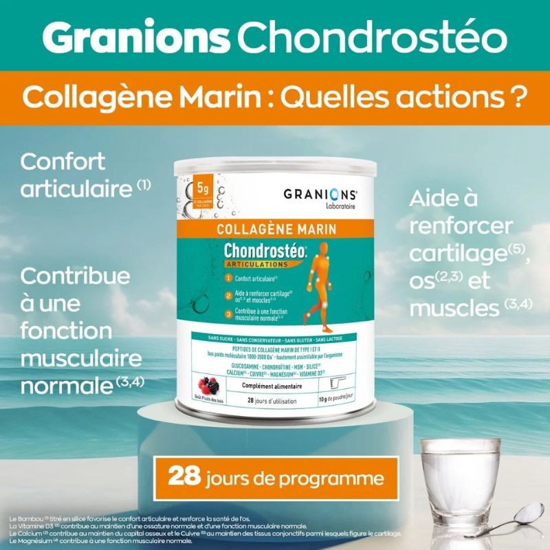 Chondrostéo+ Marine Collagen Powder Granions