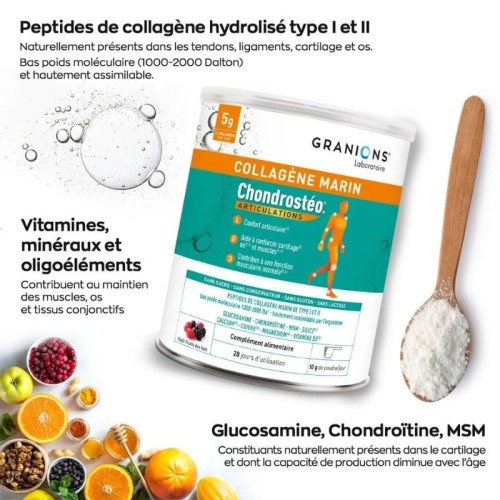 Chondrostéo+ Granuli di polvere di collagene marino