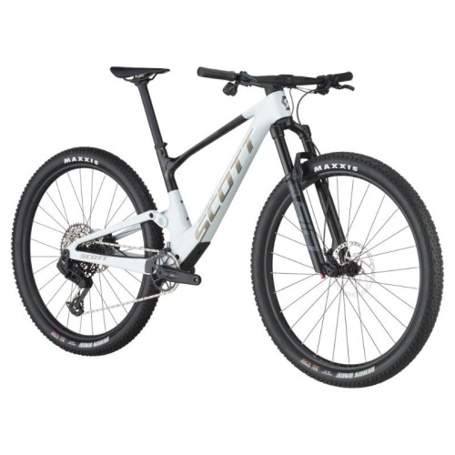 Bicicleta de montanha Scott Spark RC Team Cumulus branca / preta carbono 2025