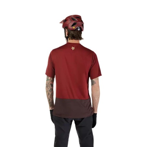 Camiseta de ciclismo de montaña de manga corta con el logotipo de FOX Ranger