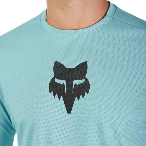 Mountainbike shirt met lange mouwen en Fox Ranger-hoofd