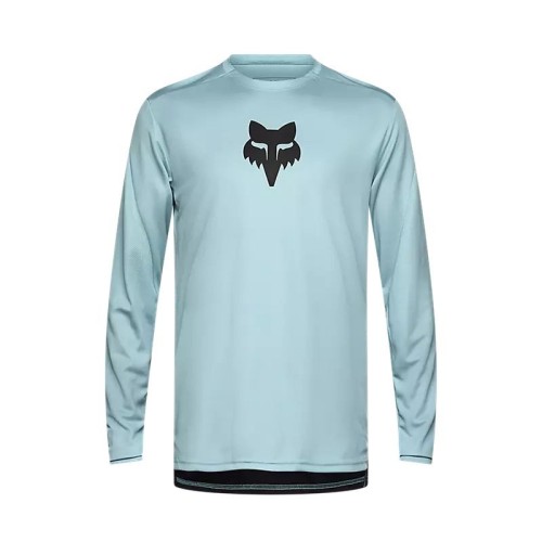 Mountainbike shirt met lange mouwen en Fox Ranger-hoofd