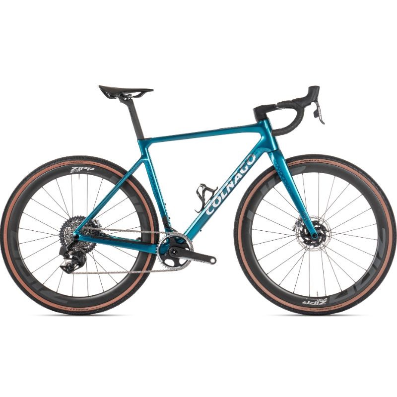 Vélo de gravel Colnago G4-X Shimano GRX DI2 822 Fulcrum Rapid Red 900 DB Bleu