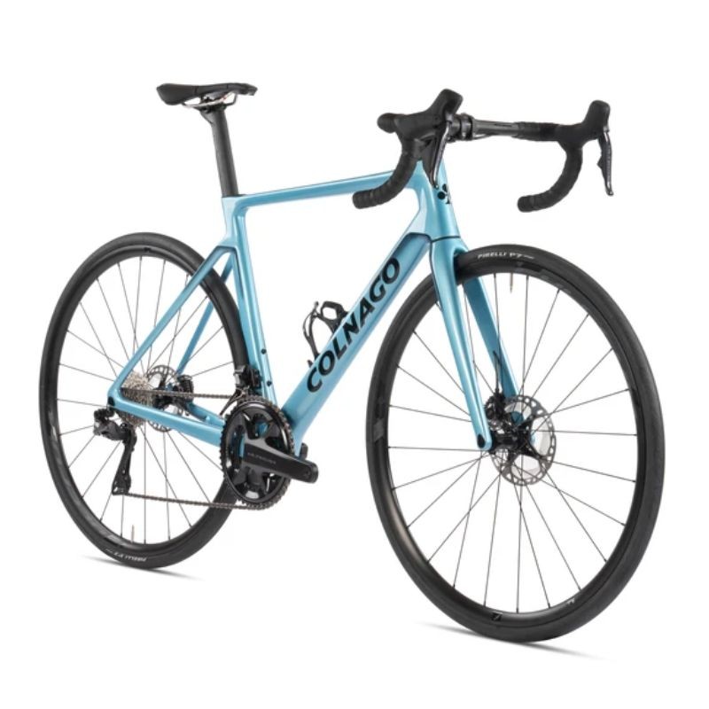 Vélo de route Colnago V4 Shimano 105 R7170 DI2 12V Vision SC 45 Bleu Vélo de route Colnago V4 Shimano 105 R7170 DI2 12V Vision SC 45 Bleu
