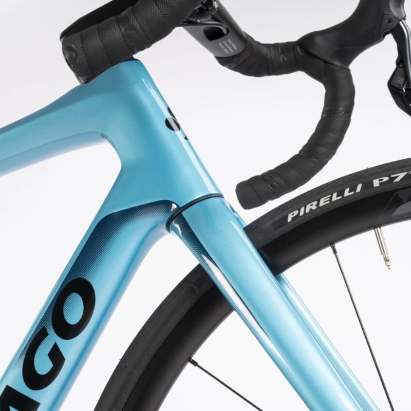 Colnago V4 Shimano 105 R7170 DI2 12s Vision SC 45 Rennrad Blau