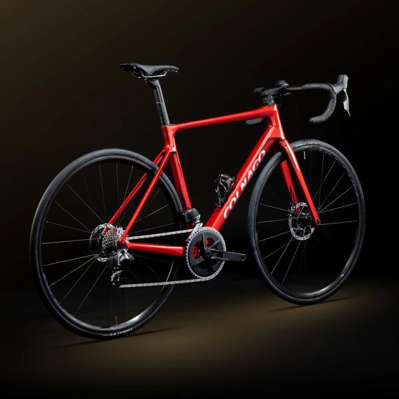 Vélo de route Colnago V4 Shimano 105 R7170 DI2 12V Vision SC 45 Rouge Vélo de route Colnago V4 Shimano 105 R7170 DI2 12V Vision SC 45 Rouge