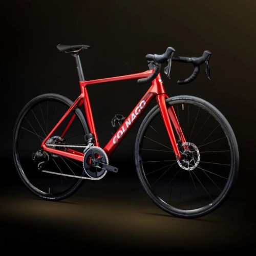 Colnago V4 Shimano 105 R7170 DI2 12s Vision SC 45 Racefiets Rood