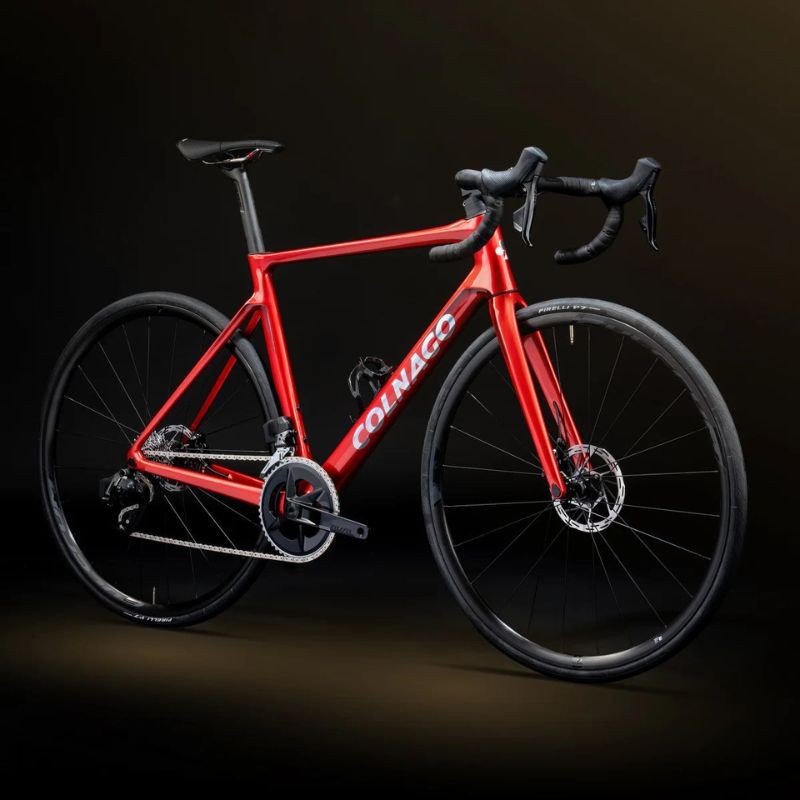 Vélo de route Colnago V4 Shimano 105 R7170 DI2 12V Vision SC 45 Rouge Vélo de route Colnago V4 Shimano 105 R7170 DI2 12V Vision SC 45 Rouge
