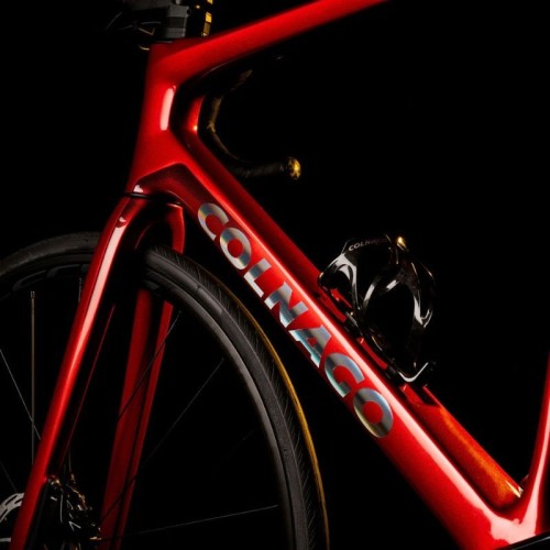 Colnago V4 Shimano 105 R7170 DI2 12s Vision SC 45 Racefiets Rood