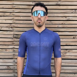 Maillot à manches courtes Rêve de vélo Ventoux bleu nuit Maillot à manches courtes Rêve de vélo Ventoux bleu nuit