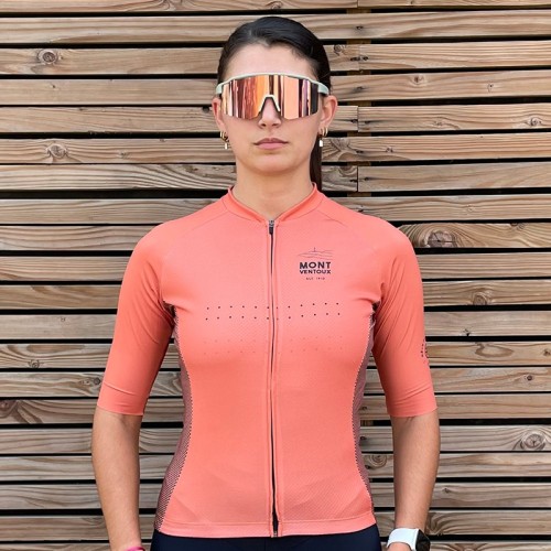 Ventoux baksteenkleurige fietsdroom fietsshirt met korte mouwen