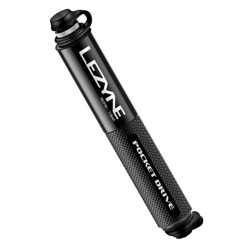 Pompe à main compacte haute pression Lezyne Pocket Drive - Black Pompe à main compacte haute pression Lezyne Pocket Drive - Black