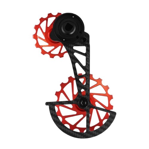 Gaiola de câmbio traseiro Nova Ride em carbono-cerâmica para Sram AXS 12s Red/Force XPLR