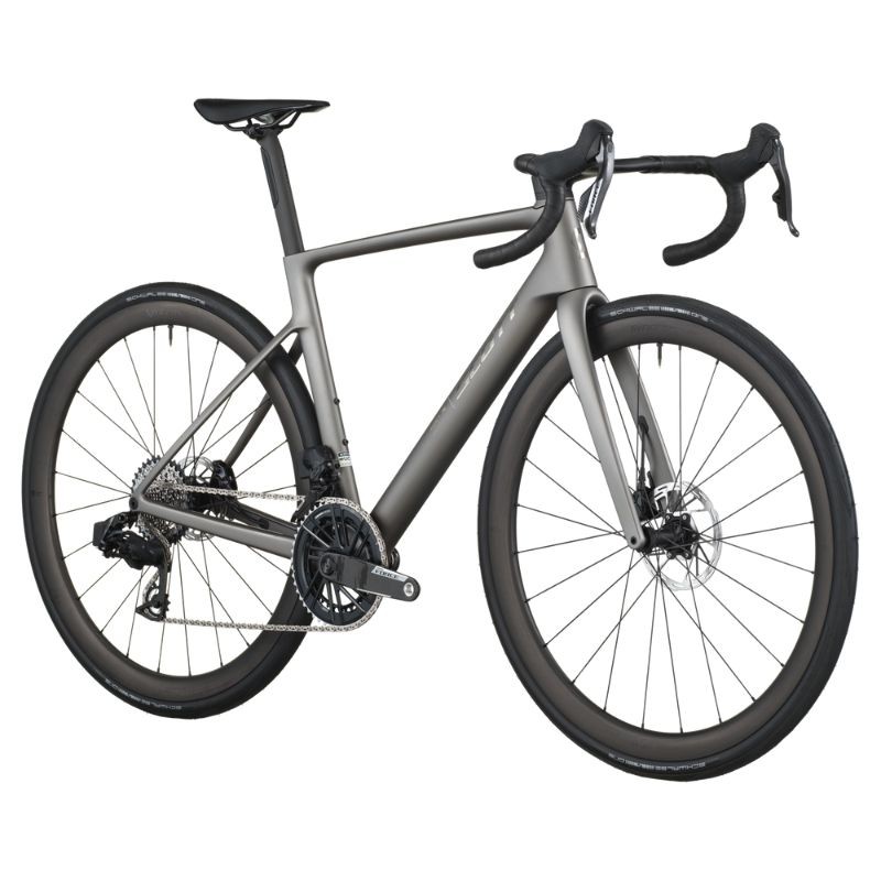 Bicicleta de carretera de carbono Scott Addict RC Team Tungsten Gray Force AXS 12v 2026