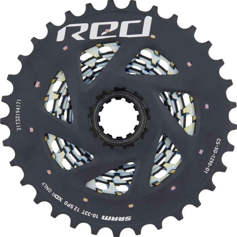 Cassette Sram 12V RED AXS XG-1290 Rainbow 10/28 Cassette Sram 12V RED AXS XG-1290 Rainbow 10/28