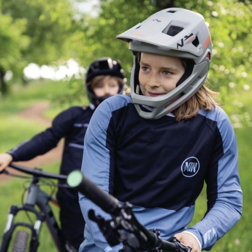 Capacete infantil para ciclismo de montanha Abus YouDropp FF